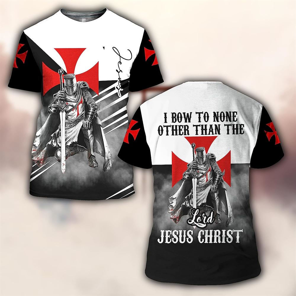 Jesus Warrior Of Christ All Over Print 3D T Shirt For Men And Women, Christian T-Shirt, Faith Shirt