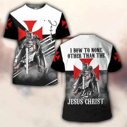 Jesus Warrior Of Christ All Over Print 3D T Shirt For Men And Women, Christian T-Shirt, Faith Shirt
