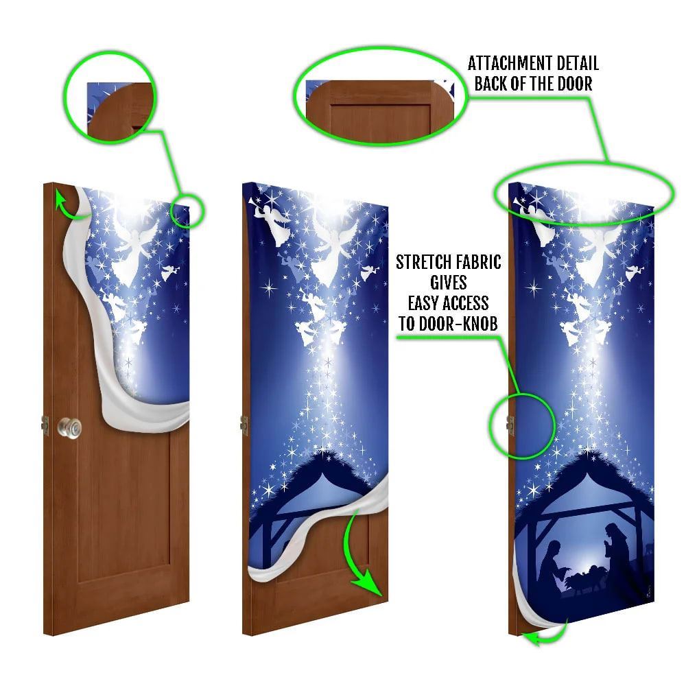 Jesus Was Born Door Cover, Christian Door Decor, Door Christian Church, Christian Door Plaques