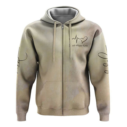 Jesus Watercolor Painting All Over Print 3D Hoodie, Christian Hoodie, Christian Sweatshirt, Bible Verse Shirt