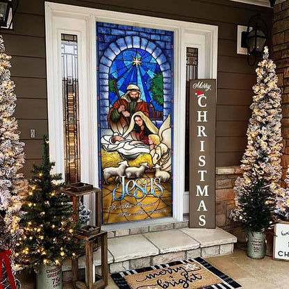 Jesus is the Reason for the Season Nativity Door Cover, Christian Door Decor, Door Christian Church, Christian Door Plaques
