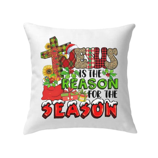 Jesus pillow, Christmas pillow, Christmas decor Jesus is the reason for the season Pillow, Christmas Throw Pillow, Inspirational Gifts
