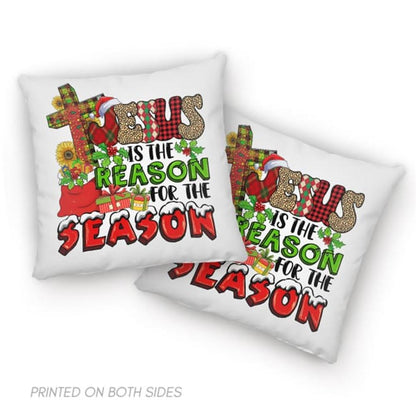 Jesus pillow, Christmas pillow, Christmas decor Jesus is the reason for the season Pillow, Christmas Throw Pillow, Inspirational Gifts