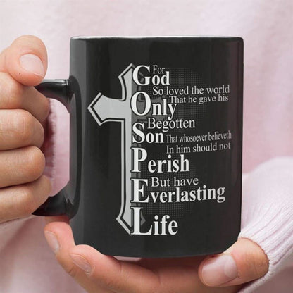 John 316 For God So Loved The World, Bible Verse, Christian Coffee Mug, Christian Mug, Bible Mug, Faith Gift, Encouragement Gift