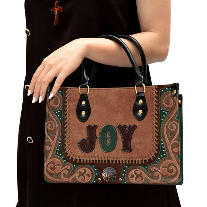 Joy Leather Handbag, Religious Gifts For Women, Women Pu Leather Bag