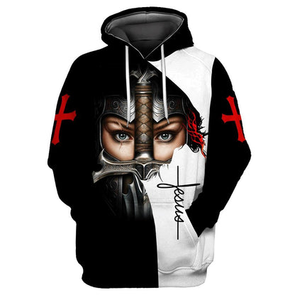 July Girl I Child Of God A Woman Of Faith A Warrior Of Christ God 3D Hoodie For Man And Women, Jesus Printed 3D Hoodie