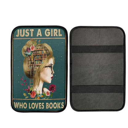 Just A Girl Who Loves Books Car Center Console Cover, God Car Armrest Accessories