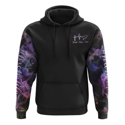 Just A Mom Under God Cross Wings All Over Print 3D Hoodie, Christian Hoodie, Christian Sweatshirt, Bible Verse Shirt