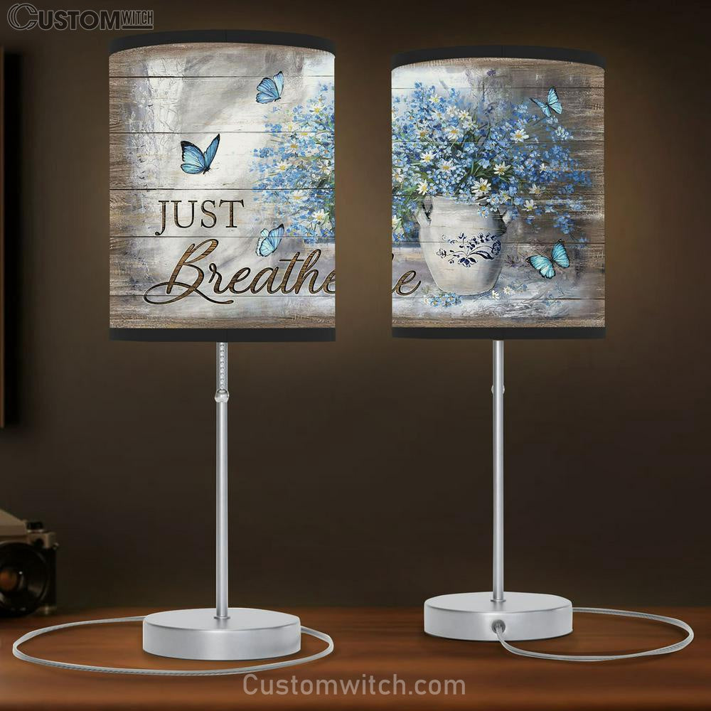 Just Breathe Daisy Butterfly Lamb Gift Table Lamb - Christian Lamb Gift - Religious Art