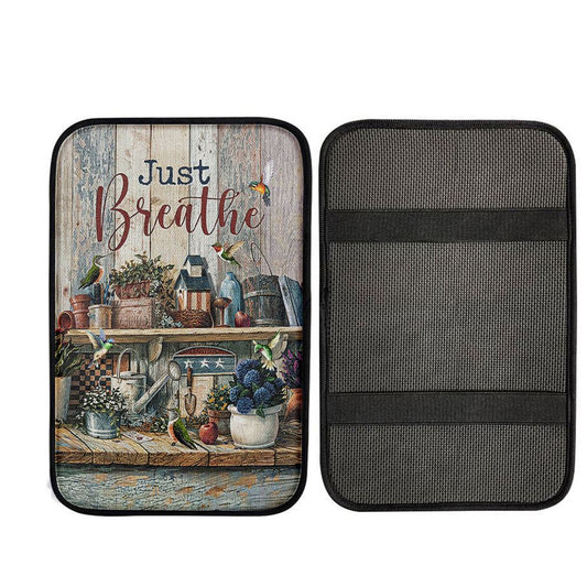 Just Breathe Kitchen Hummingbird Car Center Console Cover, God Car Armrest Accessories
