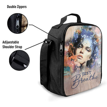 Just Breathe Lunch Bag, Christian Lunch Box For School, Picnic