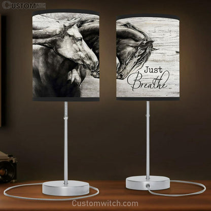 Just Breathe The Amazing Horses Lamb Gift Table Lamb - Christian Bedroom Decor - Gifts For Horse Lovers