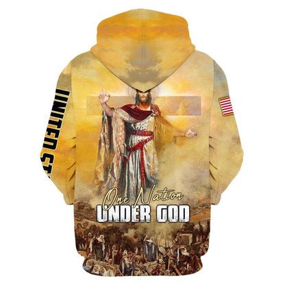 King Jesus Hoodie For Men & Women, God 3D Printed Hoodie, Christian Apparel Hoodies