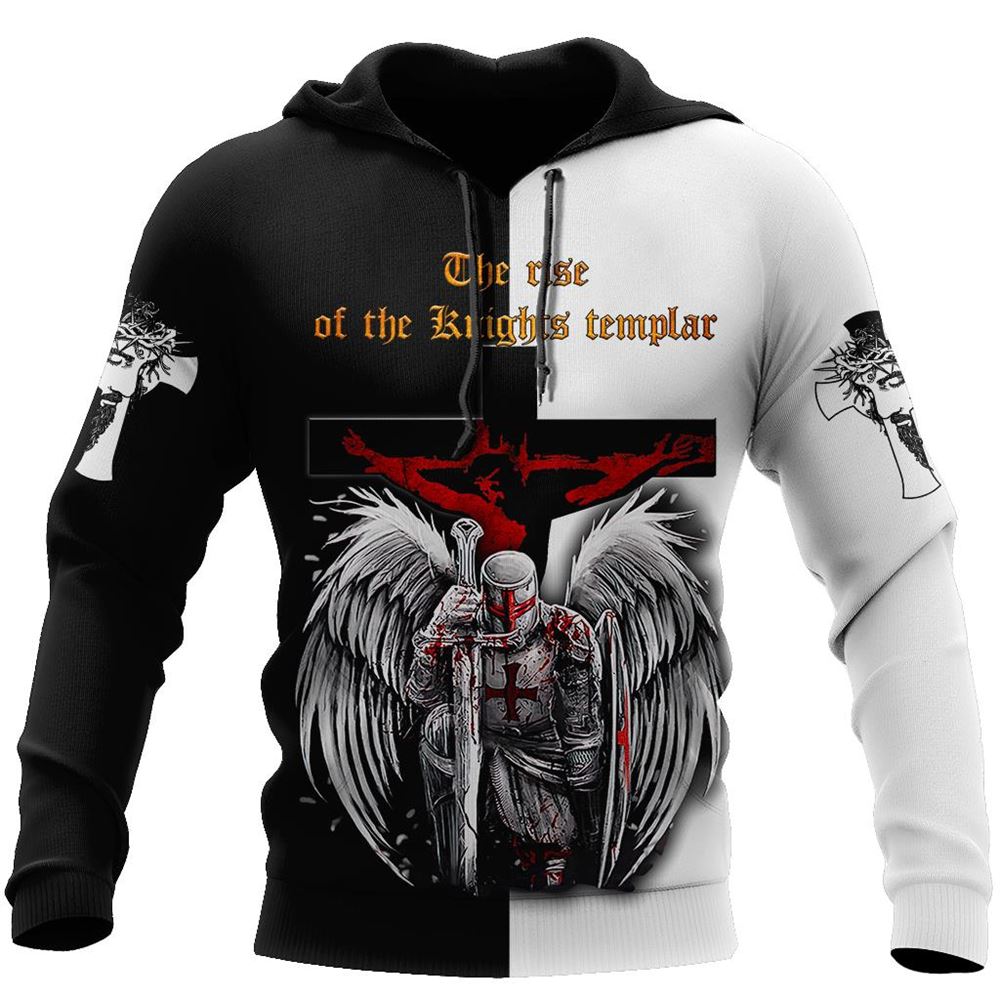 Knight Of Jesus Easter Until I Said A Men God 3D Hoodie For Man And Women, Jesus Printed 3D Hoodie