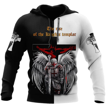Knight Of Jesus Easter Until I Said A Men God 3D Hoodie For Man And Women, Jesus Printed 3D Hoodie