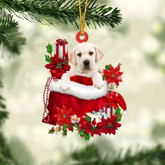 Labrador Retriever08 In Gift Bag Christmas Ornament, Christmas Gift, Christmas Tree Decorations, Christmas Ornament 2023