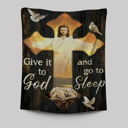 Lamb Of God, Dove Of Peace, Jesus Cross, Give It To God Tapestry
