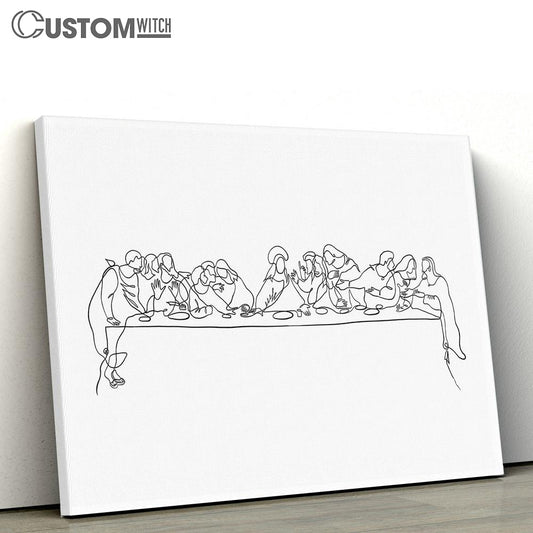 Last Supper Canvas Wall Art 3 - Jesus Canvas - Christian Wall Art - Jesus Wall Decor