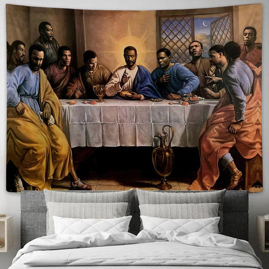 Last Supper Canvas Wall Art 5 - Jesus Canvas - Christian Wall Art - Jesus Wall Decor_9425 1