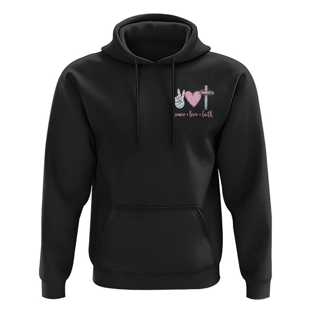 Let Your Faith Be Bigger Than Your Fear Wings Pastel Color All Over Print 3D Hoodie, Christian Hoodie, Christian Sweatshirt, Bible Verse Shirt
