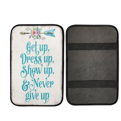 Light Blue Boho Car Armrest Pad- Encouragement Gifts For Women - Bohemian Motivational, Christian Gift Car Armrest Pad