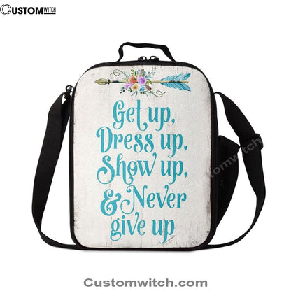 Light Blue Boho Lunch Bag- Encouragement Gifts For Women - Bohemian Motivational Lunch Bag