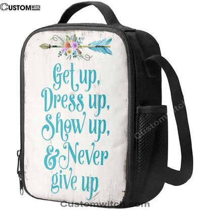 Light Blue Boho Lunch Bag- Encouragement Gifts For Women - Bohemian Motivational Lunch Bag