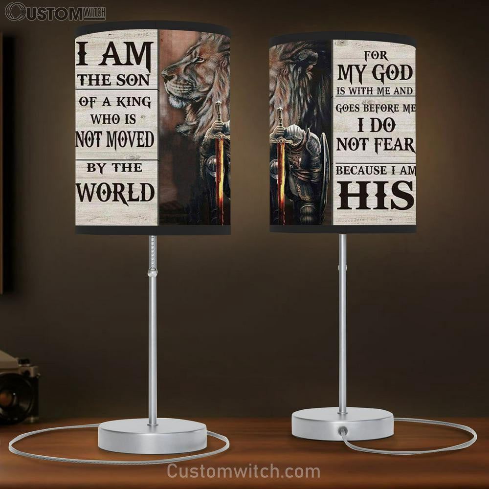 Lion And Warrior Table Lamb I Am The Son Of A King Lamb Gift Decor - Christian Bedroom Decor