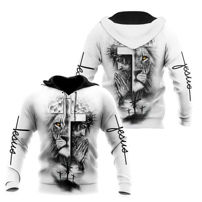 Lion God Tattoo Vibe God 3D Hoodie For Man And Women, Jesus Printed 3D Hoodie