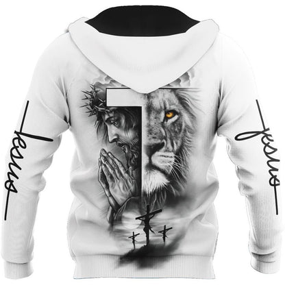 Lion God Tattoo Vibe God 3D Hoodie For Man And Women, Jesus Printed 3D Hoodie