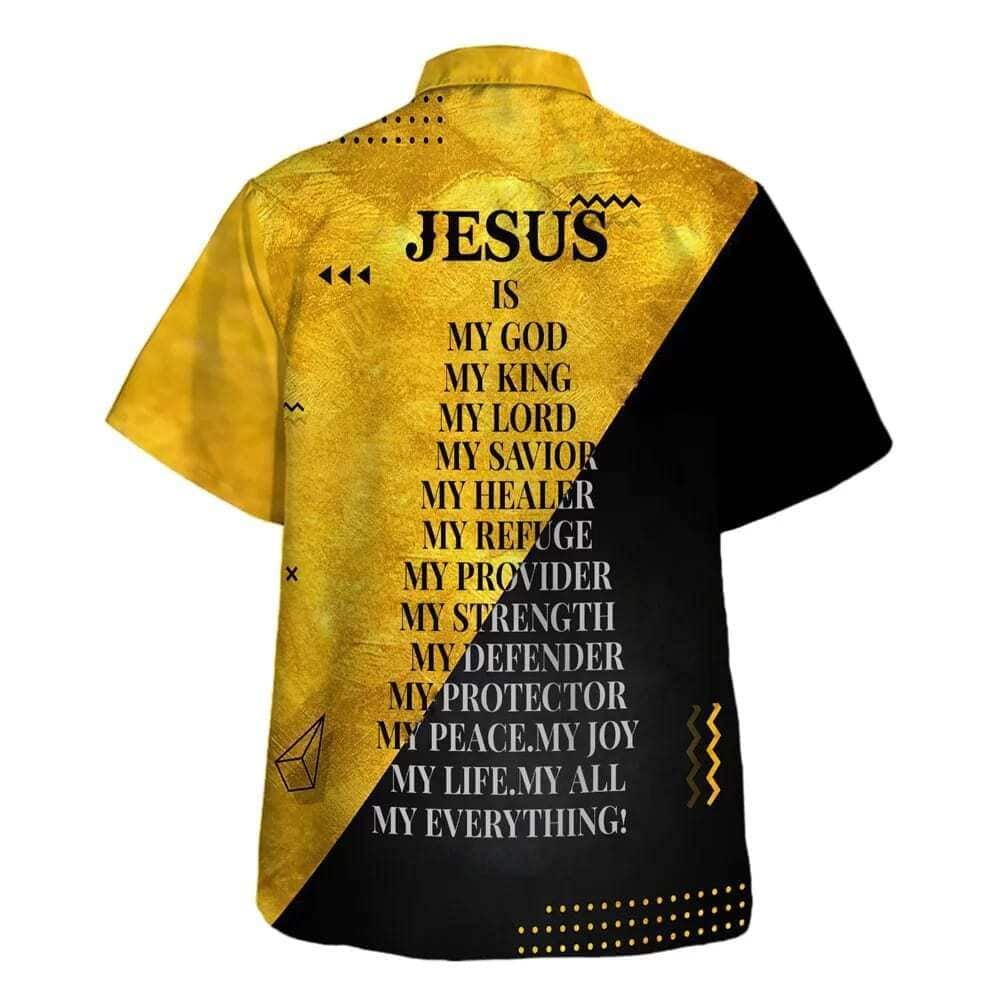 Lion Jesus Is My God Hawaiian Shirt For Men, Christian Hawaiian Shirt, Gift For Christian