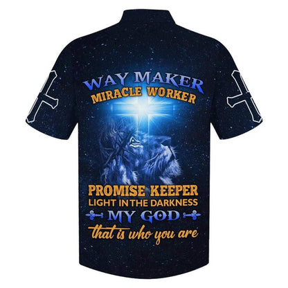 Lion Jesus Is My Savior God Christian Faith Hawaiian Shirt For Men, Christian Hawaiian Shirt, Gift For Christian