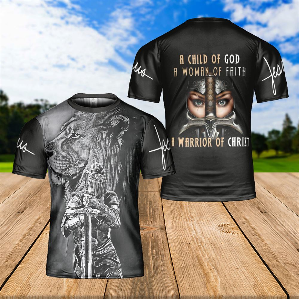 Lion Of Judah All Over Print 3D T Shirt For Men And Women, Christian T-Shirt, Faith Shirt