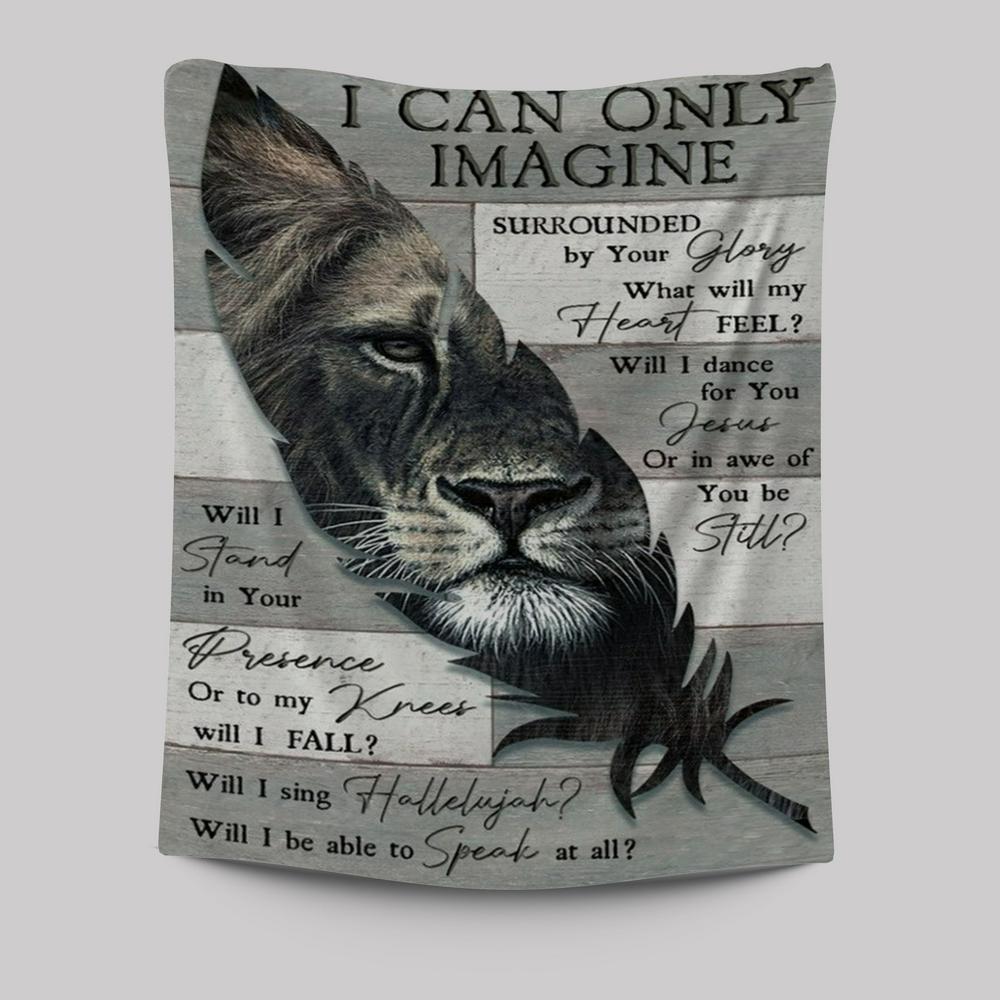 Lion Of Judah Feather I Can Only Imagine Tapestry