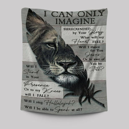 Lion Of Judah Feather I Can Only Imagine Tapestry
