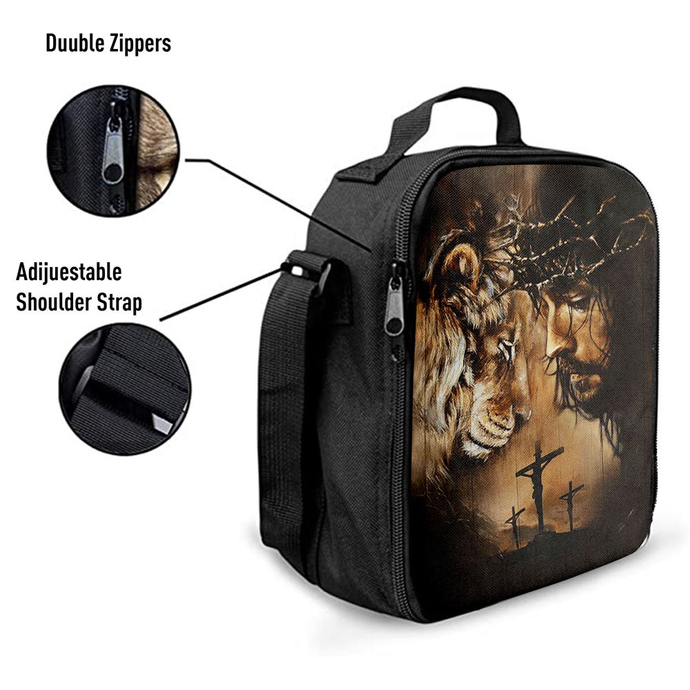 Lion Of Judah Lunch Bag - Lion Lunch Bag, Bible Verse Lunch Bag For Men And Women