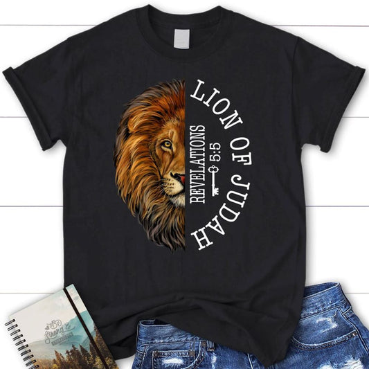 Lion Of Judah Revelation 55 T Shirt, Blessed T Shirt, Bible T shirt, T shirt Women