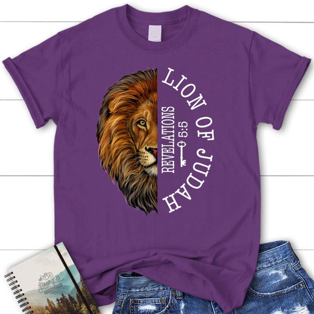 Lion Of Judah Revelation 55 T Shirt, Blessed T Shirt, Bible T shirt, T shirt Women