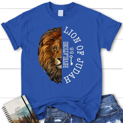 Lion Of Judah Revelation 55 T Shirt, Blessed T Shirt, Bible T shirt, T shirt Women
