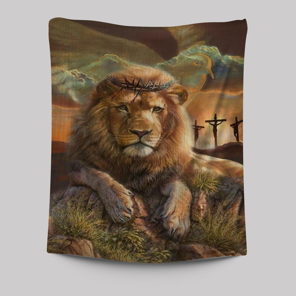 Lion Rock Mountain Crown Of Thorn Tapestry