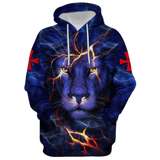 Lion Way Maker Miracle Worker Promise Keeper Light In The Darkness Hoodie For Men & Women, God 3D Printed Hoodie, Christian Apparel Hoodies