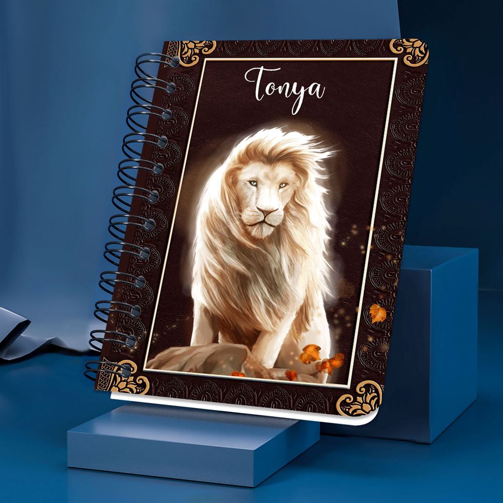 Lion When Jesus Speaks To A Hurting Heart Spiral Journal, Inspiration Gifts For Christians