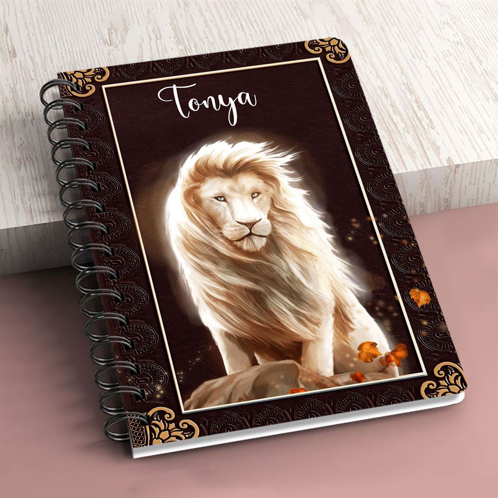 Lion When Jesus Speaks To A Hurting Heart Spiral Journal, Inspiration Gifts For Christians