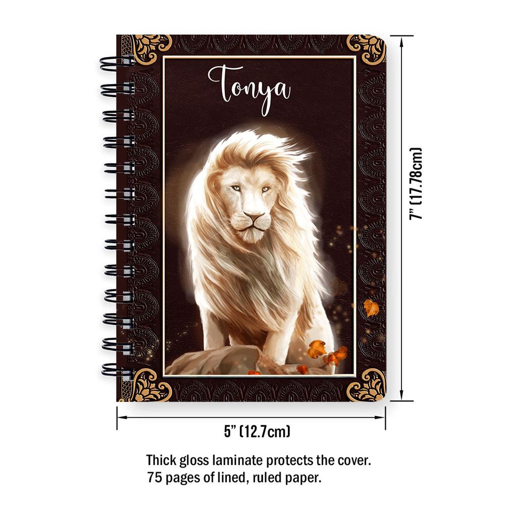 Lion When Jesus Speaks To A Hurting Heart Spiral Journal, Inspiration Gifts For Christians