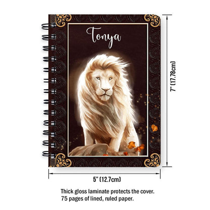 Lion When Jesus Speaks To A Hurting Heart Spiral Journal, Inspiration Gifts For Christians
