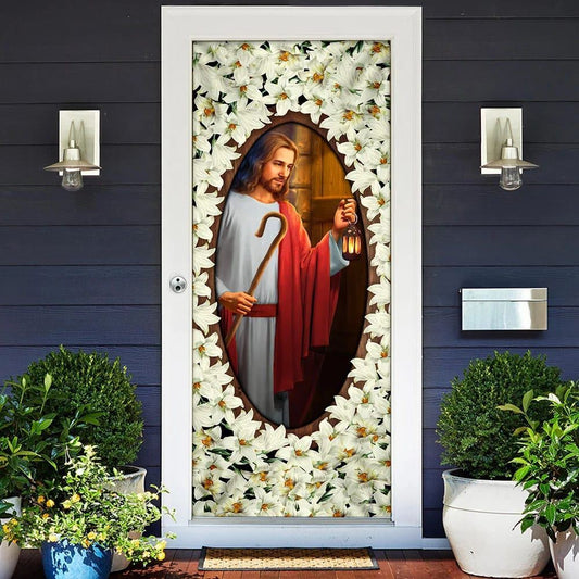 Lord Jesus Knocking Door Cover, Christian Door Decor, Door Christian Church, Christian Door Plaques