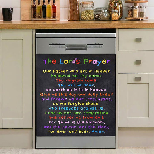 Lords Prayer Dishwasher Cover, Catholic Gifts For Bible, Christian Kitchen Decoration