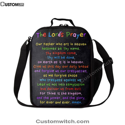 Lords Prayer Lunch Bag - Catholic Gifts For Bible, Bible Verse Lunch Bag For Men And Women