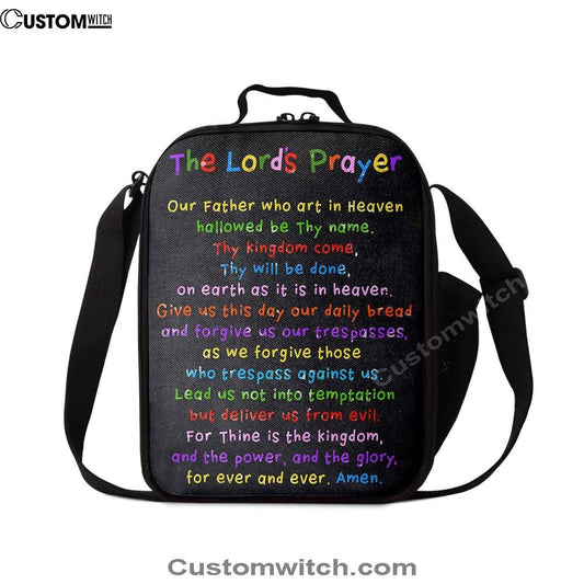Lords Prayer Lunch Bag - Catholic Gifts For Bible, Bible Verse Lunch Bag For Men And Women
