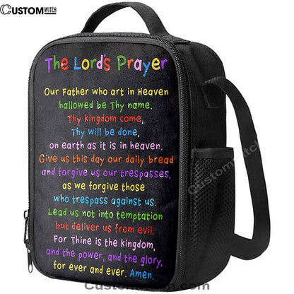 Lords Prayer Lunch Bag - Catholic Gifts For Bible, Bible Verse Lunch Bag For Men And Women
